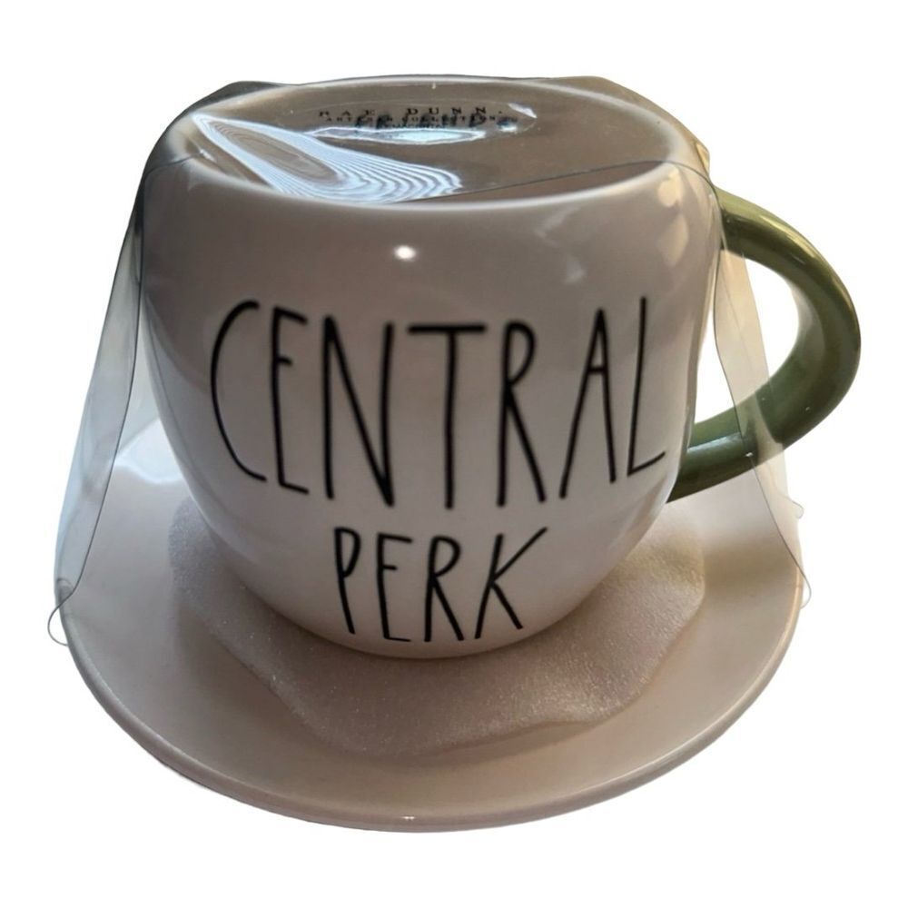 Rae Dunn Central Perk‎ Mug and Saucer Set Friends TV Show Coffee Cup
